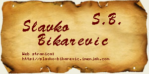 Slavko Bikarević vizit kartica